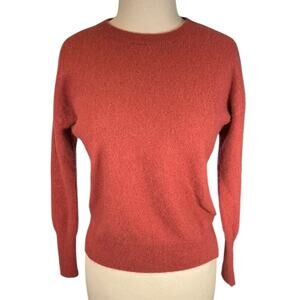 Tahari 100% Cashmere Sweater Women’s Small Soft Crewneck Rose Pink 2-Ply Luxury